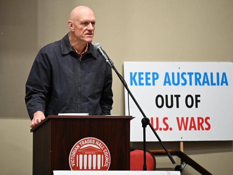 Former Labor cabinet member Peter Garrett lashed out at the AUKUS nuclear-powered submarine deal. (James Ross/AAP PHOTOS)