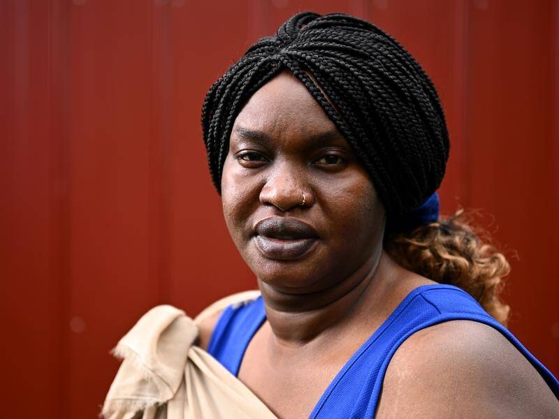 South Sudanese refugee Mary Yan lost contact with her sister amid the country's violent turmoil. (Joel Carrett/AAP PHOTOS)
