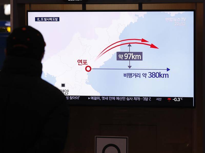 According to South Korea's military, North Korea fired two missiles into the sea off its coast.