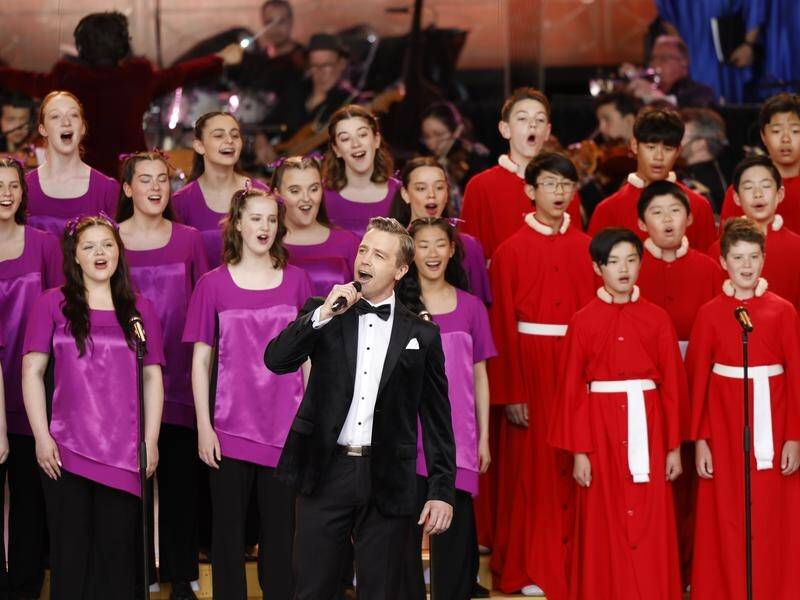 The 85th Carols by Candlelight in Melbourne raised money for Vision Australia's children's services. (PR HANDOUT)