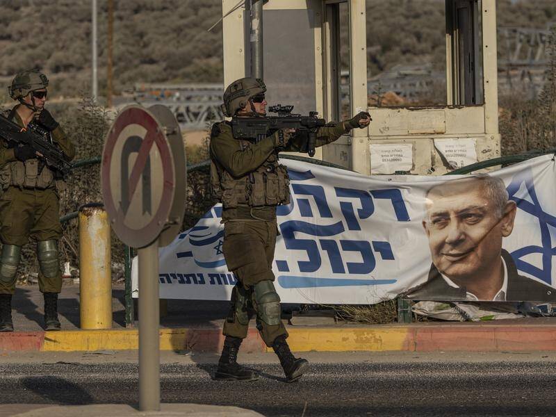 An Israeli raid in a West Bank town has left one Palestinian dead. (AP PHOTO)