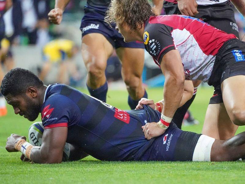 Isi Naisarani scored the winning try for Melbourne Rebels in Super Time on Friday.