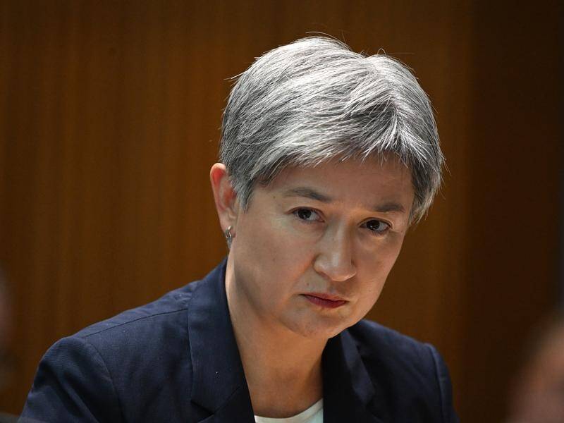 Penny Wong has flagged a five-year commitment for Pacific and South-East Asian health-care programs. (Mick Tsikas/AAP PHOTOS)