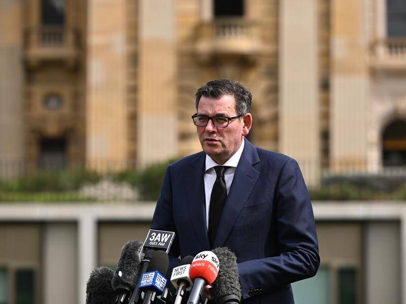 Premier Daniel Andrews indicated parliament may sit briefly on Tuesday so that MPs can be resworn. (Joel Carrett/AAP PHOTOS)