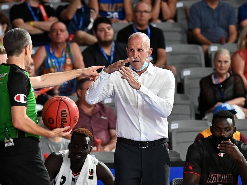 New coach Brian Goorjian guided the Hawks to a shock 90-84 win over the Brisbane Bullets in the NBL.