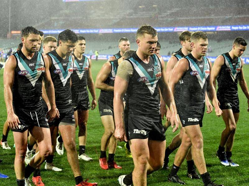 Port Adelaide dropped out of the top eight after their 25-point loss to the Bulldogs.