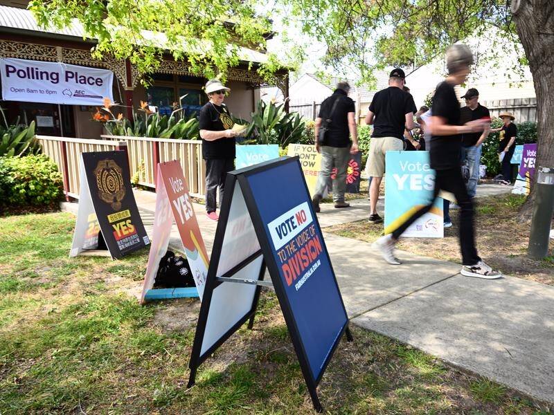 Pre-polling booths have started opening for the Indigenous voice to parliament referendum. (Joel Carrett/AAP PHOTOS)