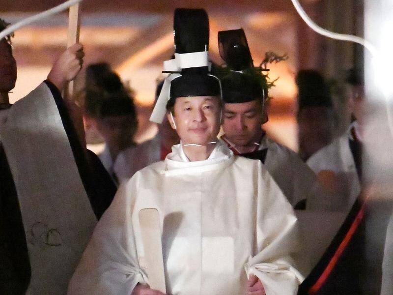 Japanese Emperor Naruhito performed the "Daijosai" rite, which began soon after sunset on Thursday.