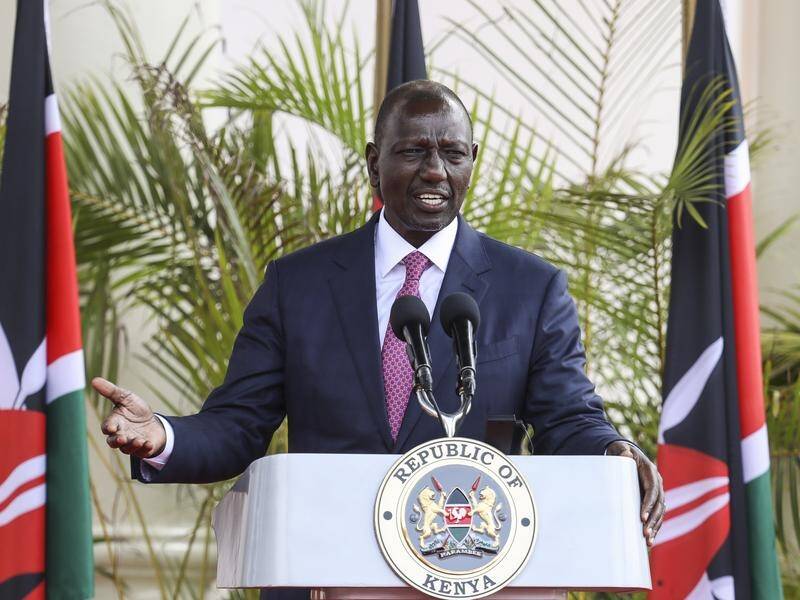 Kenyan President William Ruto says the death of a general in a helicopter crash is "a painful loss". (EPA PHOTO)