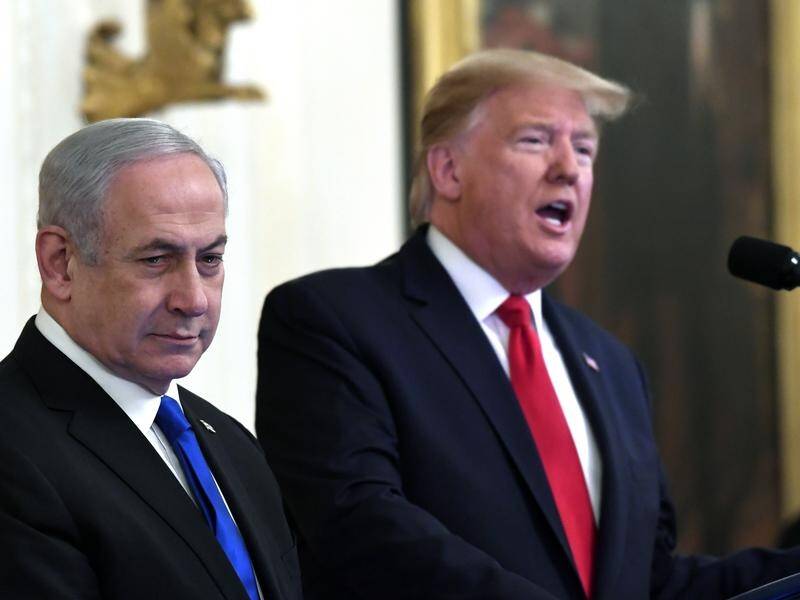 President Trump reveals his peace plan alongside Israeli PM Benjamin Netanyahu in the White House.