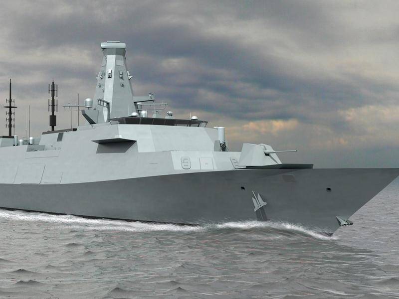 BAE Systems won the Australian contract to produce nine hi-tech, anti-submarine frigates in 2018. (EPA PHOTO)