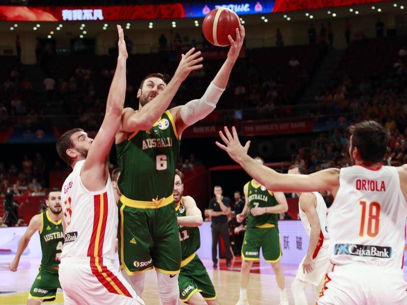 Australia have bowed out of the FIBA Basketball World Cup with a 95-88 semi-final defeat to Spain.