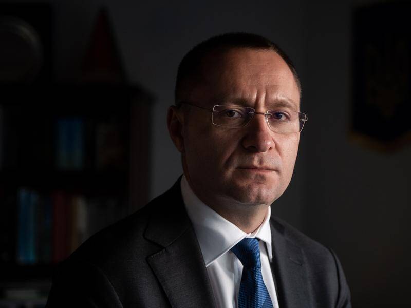 Mr Myroshnychenko says Australia would be better off with a physical presence in Ukraine. (Dan Himbrechts/AAP PHOTOS)