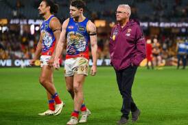 The Brisbane Lions have struggled to find form in 2024, coach Chris Fagan (right) admits. (Morgan Hancock/AAP PHOTOS)
