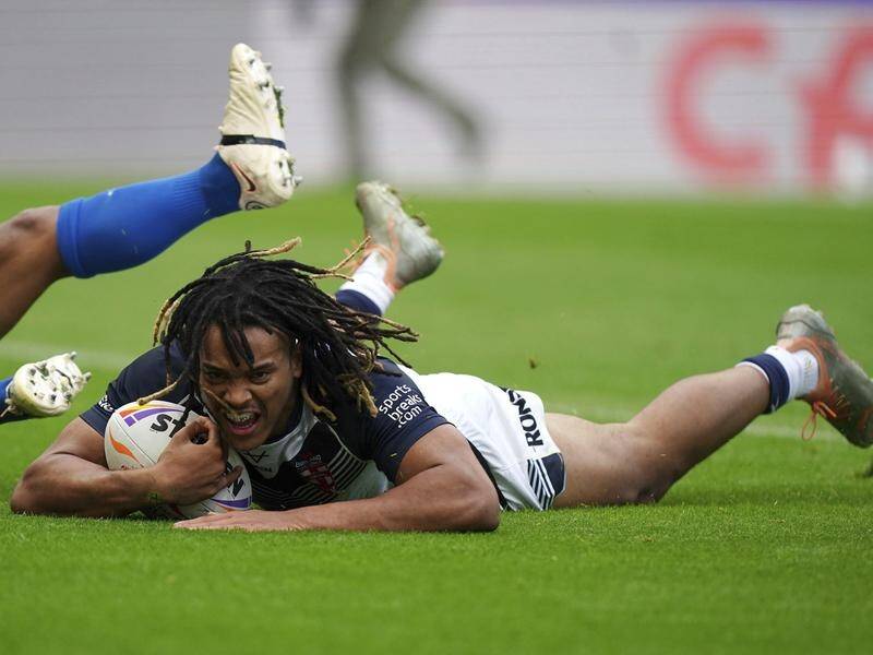 Dominic Young has been a World Cup star since scoring for England in the opener versus Samoa. (AP PHOTO)