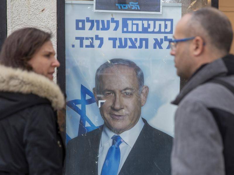 Israel's Likud is holding a vote in the party's first serious challenge to PM Benjamin Netanyahu.