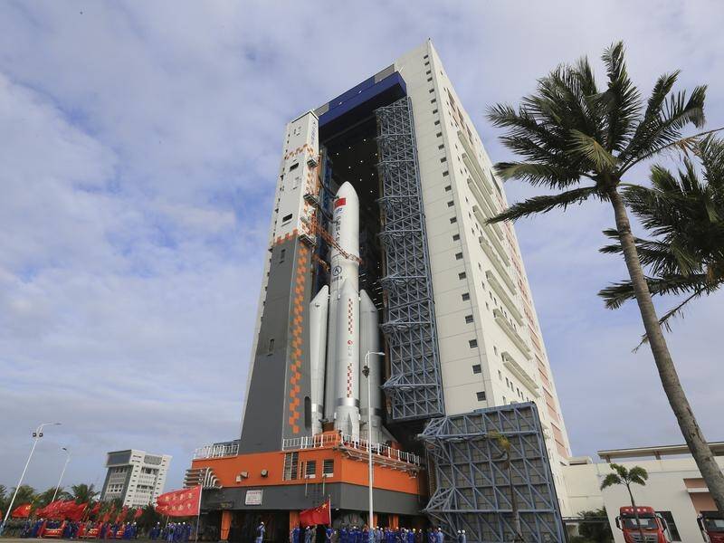 China has launched the third and final module to complete its permanent space station, (AP PHOTO)