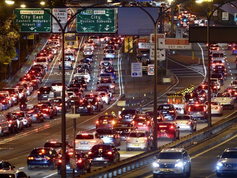 People in Sydney paid the most for transport in the nation at $27,730 a year, a report shows. (Dan Himbrechts/AAP PHOTOS)
