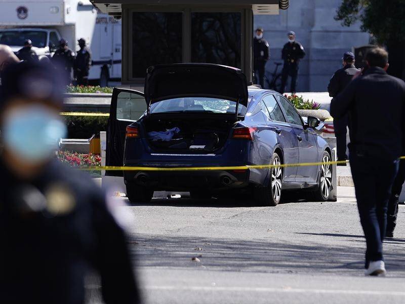 A police officer has been killed after a car rammed into a barricade at the US Capitol.