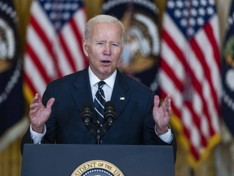 US President Joe Biden has spoken about his "historic" multi-trillion dollar spending deal.