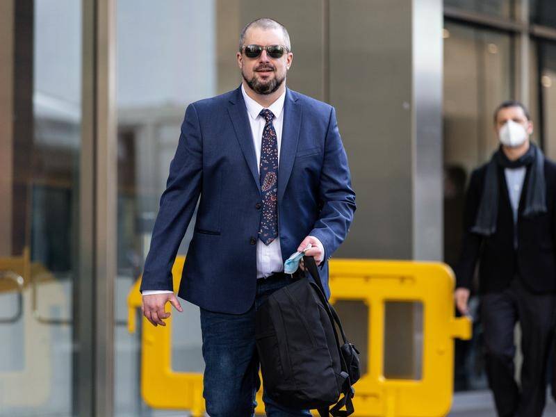Far-right extremist Neil Erikson was sentenced to 40 days in jail for abusing church worshippers. (Diego Fedele/AAP PHOTOS)