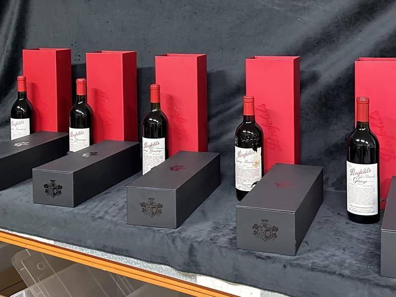 A rare collection of Penfolds Grange being auctioned online is generating international interest. (PR HANDOUT IMAGE PHOTO)