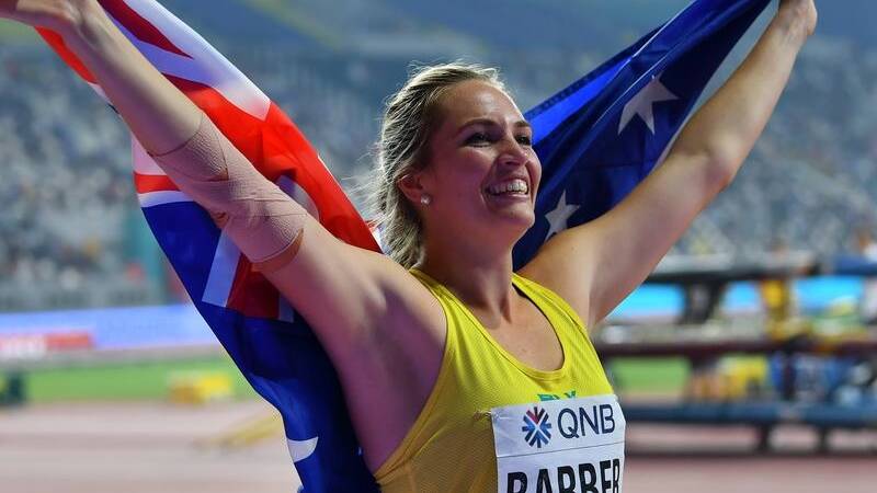 Canberra's Kelsey-Lee Barber won Australia's first-ever javelin gold medal in Doha.