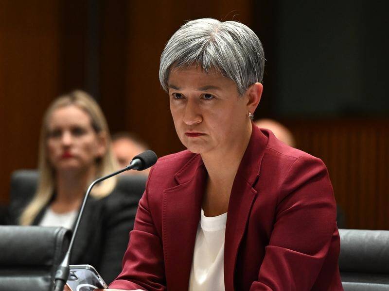 Foreign Affairs Penny Wong is concerned by reports of a fatal stray missile strike in Poland. (Mick Tsikas/AAP PHOTOS)