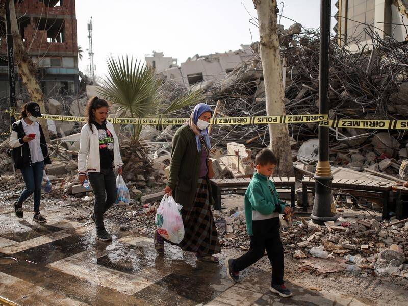The earthquake and subsequent powerful tremors left millions homeless in Turkey and Syria.. (EPA PHOTO)