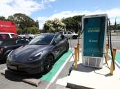 Electric chargers are expected to be in high demand over the Easter holidays. (Jason O'BRIEN/AAP PHOTOS)