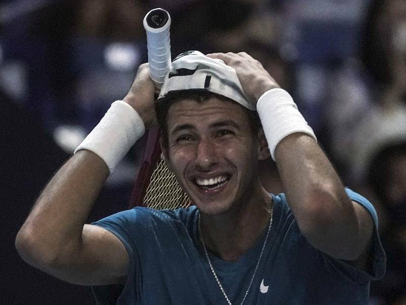 Australia's Alexei Popyrin came from a set down to beat Alexander Bublik and win the Singapore Open.