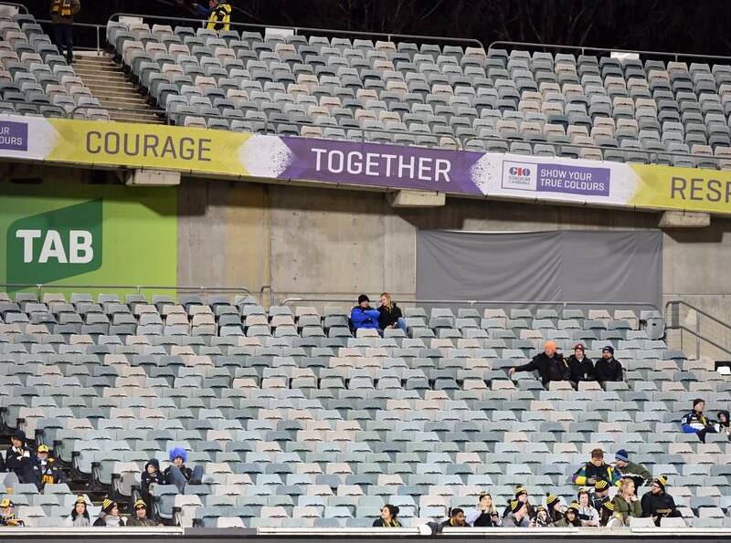 Some sections of the Brumbies crowds have been empty this season.