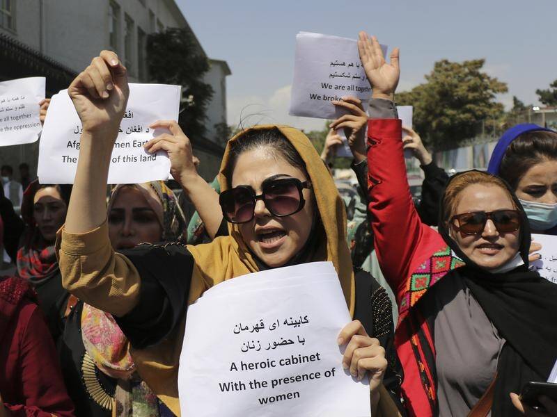 Women have protested again in Kabul but their demonstration was ended by the Taliban