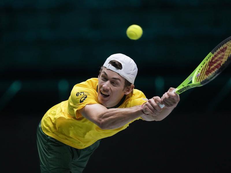 Alex de Minaur gave everything in Turin to eke out a tie-saving Davis Cup singles victory.
