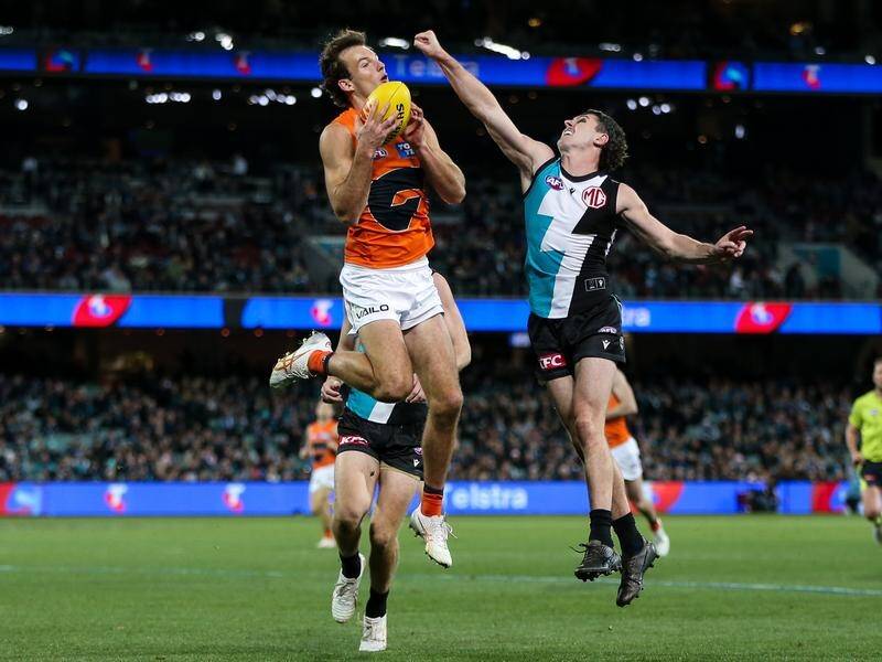 Jack Buckley (l) says GWS pride themselves on learning from defeats as they seek to reverse them. (Matt Turner/AAP PHOTOS)