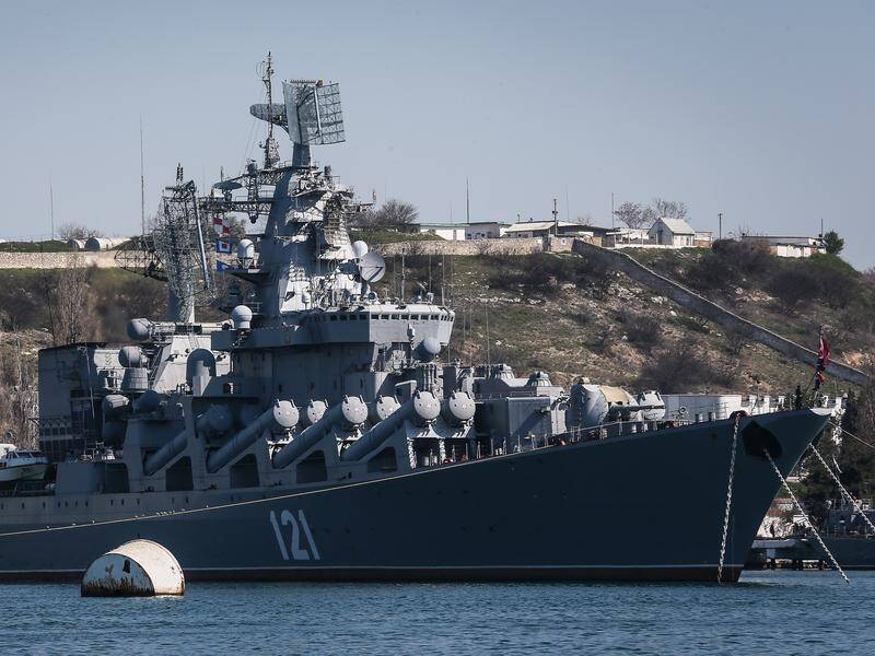 Russia's lead warship in the Black Sea has sunk, after what Ukraine said was a missile strike.(file)