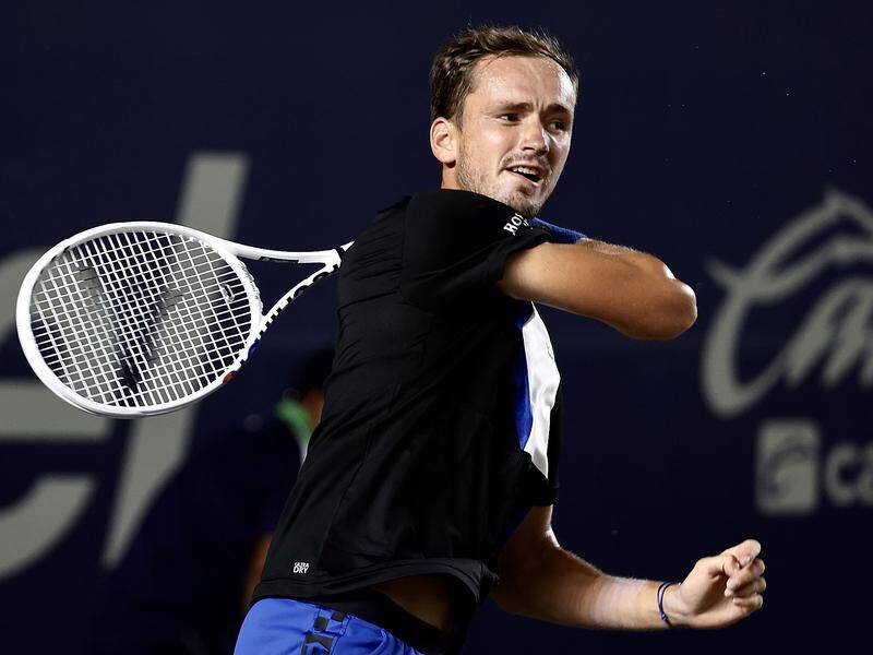 Daniil Medvedev is off to a winning start at the ATP Tour tournament in Mexico. (EPA PHOTO)