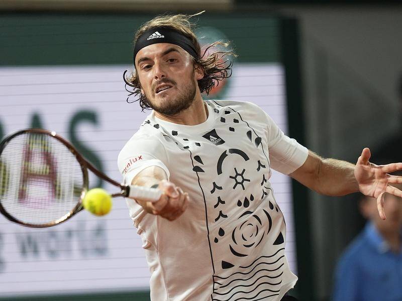 Greece's Stefanos Tsitsipas needed five sets to get through his opening French Open match.