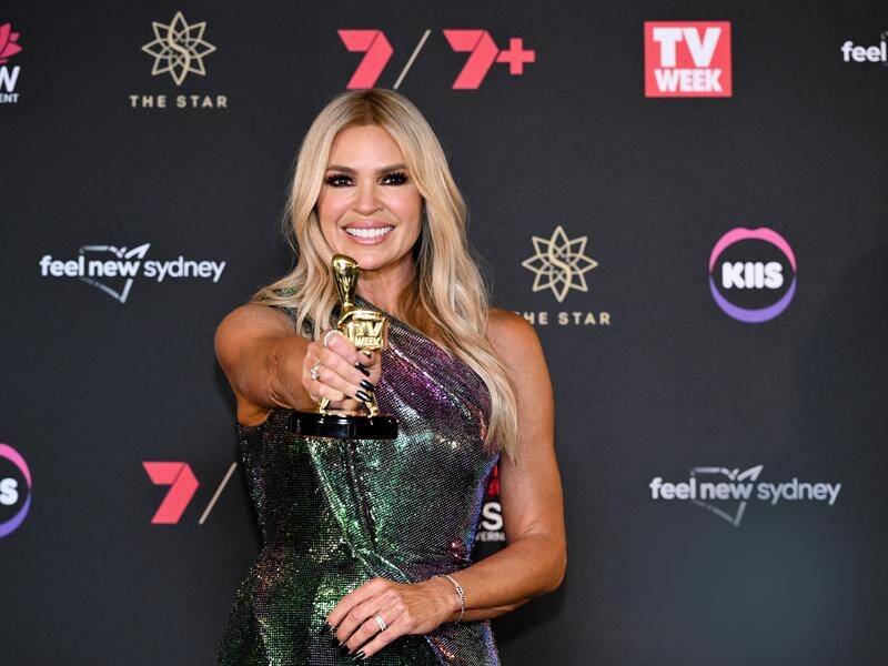 Sonia Kruger appeared surprised when she heard she was the winner of the Gold Logie award. (Steve Markham/AAP PHOTOS)