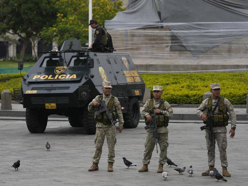 Peru's government has announced a state of emergency, granting police special powers. (AP PHOTO)