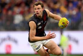 Essendon's Jordan Ridley returned to action in fine style in Saturday's 12-point win over Richmond. (James Worsfold/AAP PHOTOS)