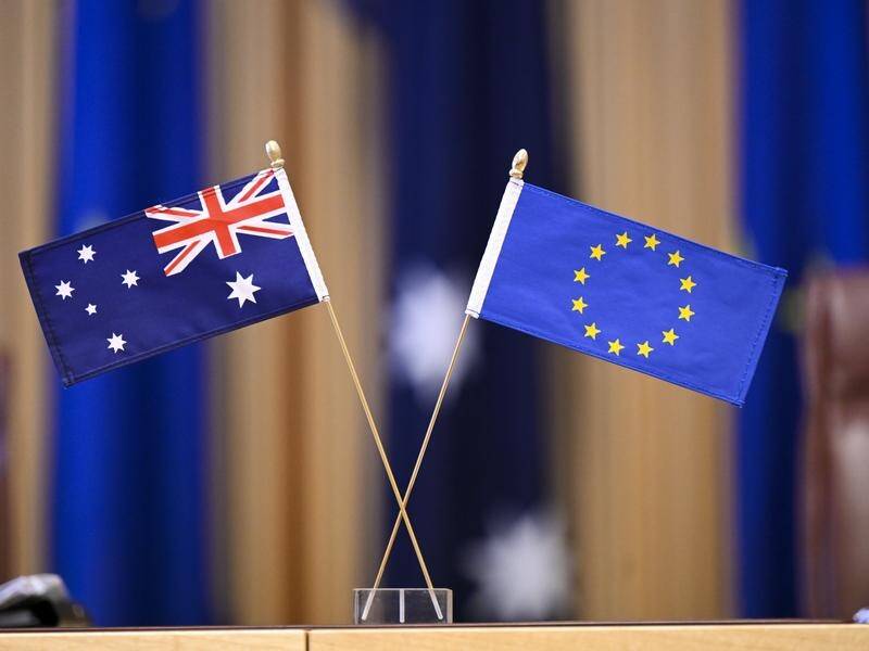 The EU and Australia should share their expertise with nations affected by coercion, a report says. (Lukas Coch/AAP PHOTOS)