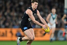 Carlton midfielder Sam Walsh could miss the start to the Blues' AFL season due to back soreness. (James Ross/AAP PHOTOS)