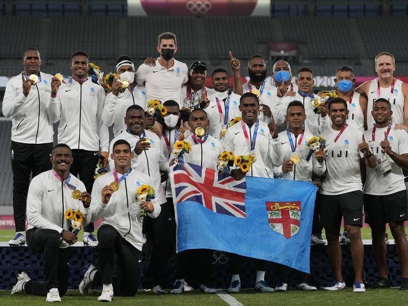 Fiji is celebrating back to back Olympic rugby sevens gold medals.