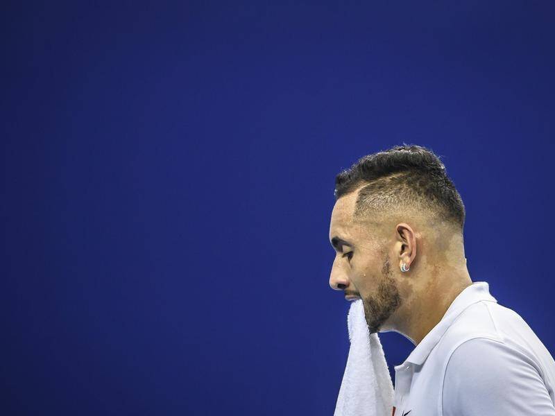 Australia's Nick Kyrgios risks a 16 week ban for his outburst in at an ATP tournament in Cincinnati.