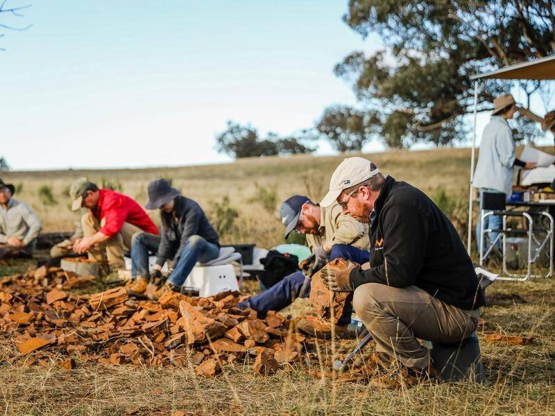 Scientists have been excavating a fossil site at McGraths Flat, in the NSW Central Tablelands.