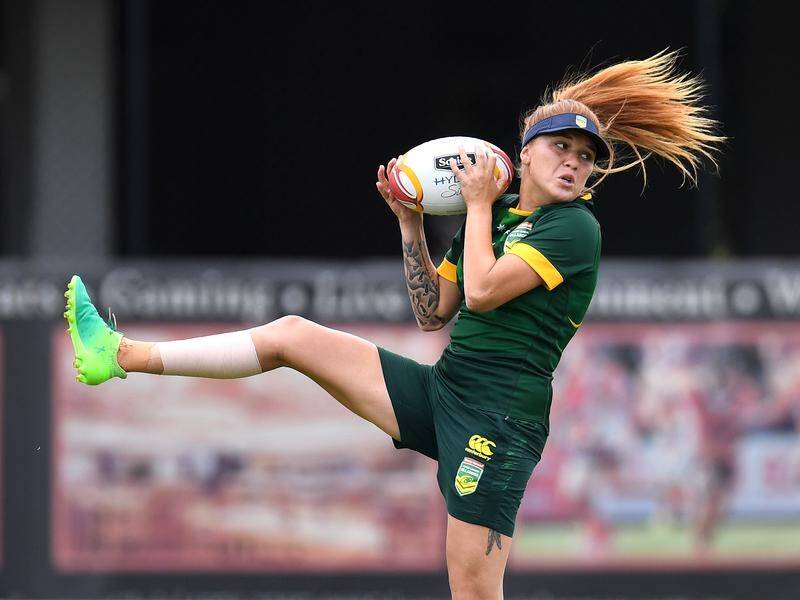 Caitlin Moran has been suspended for one NRLW game for her comments on the Queen on social media. (Dan Peled/AAP PHOTOS)