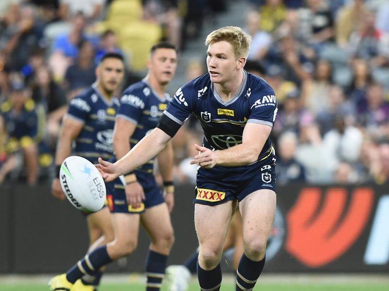 North Queensland star Tom Dearden's early return from a testicle injury epitomises his toughness. (Scott Radford-Chisholm/AAP PHOTOS)