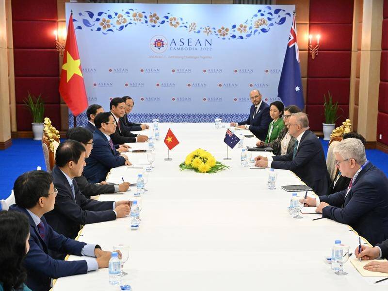 Prime Minister Anthony Albanese has held discussions with ASEAN leaders but not China's president. (Mick Tsikas/AAP PHOTOS)