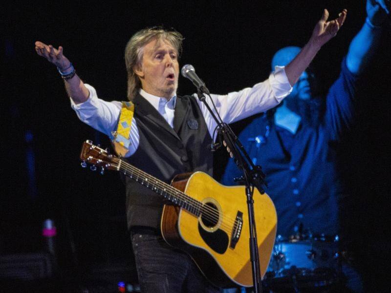 Former Beatle Paul McCartney is touring Australia for the first time in six years in 2023. (AP PHOTO)